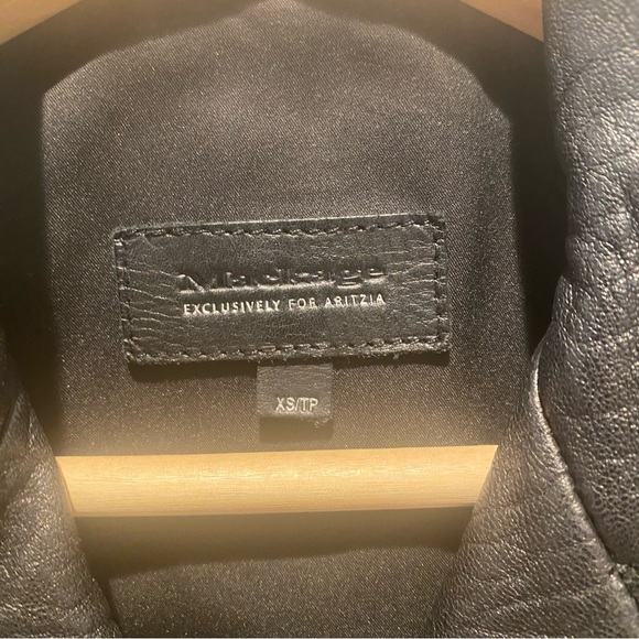 Mackage for Aritzia Pebbled Genuine Lambskin Leather Moto Jacket - Picture 10 of 13